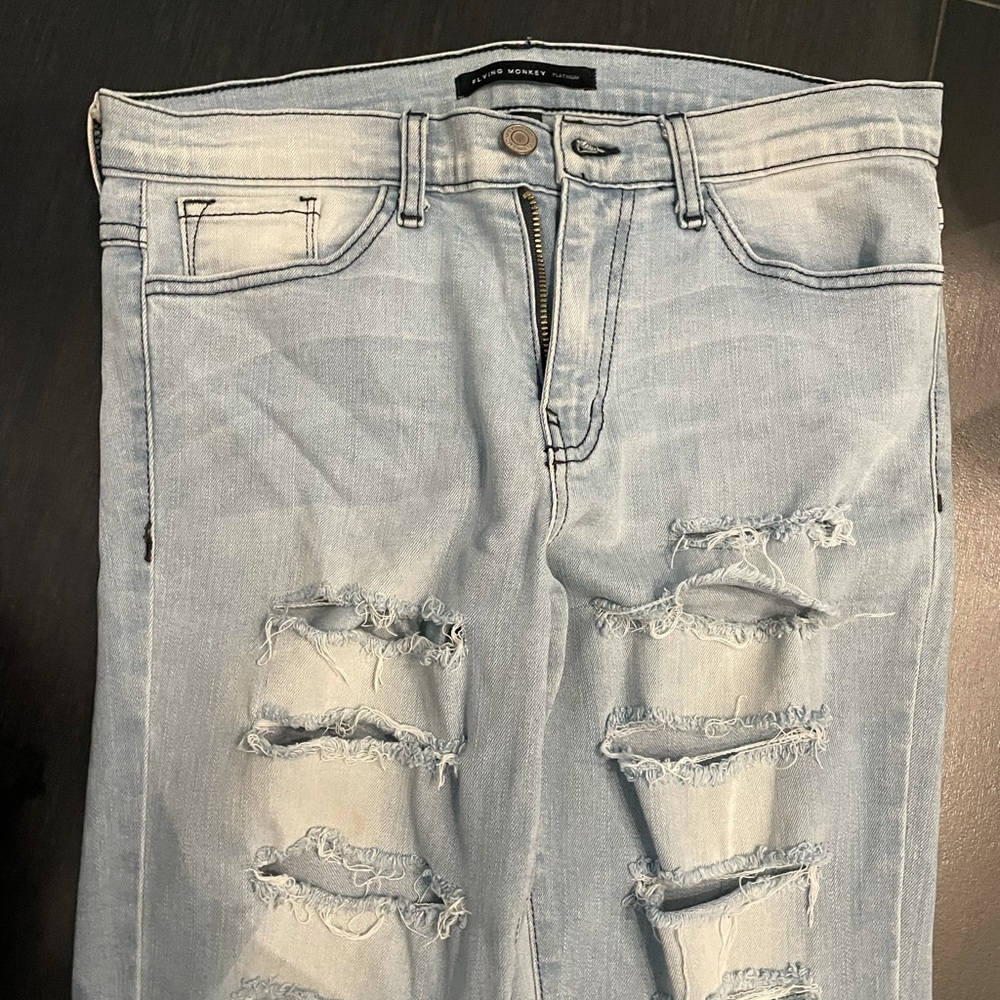 Flying monkey ripped jeans